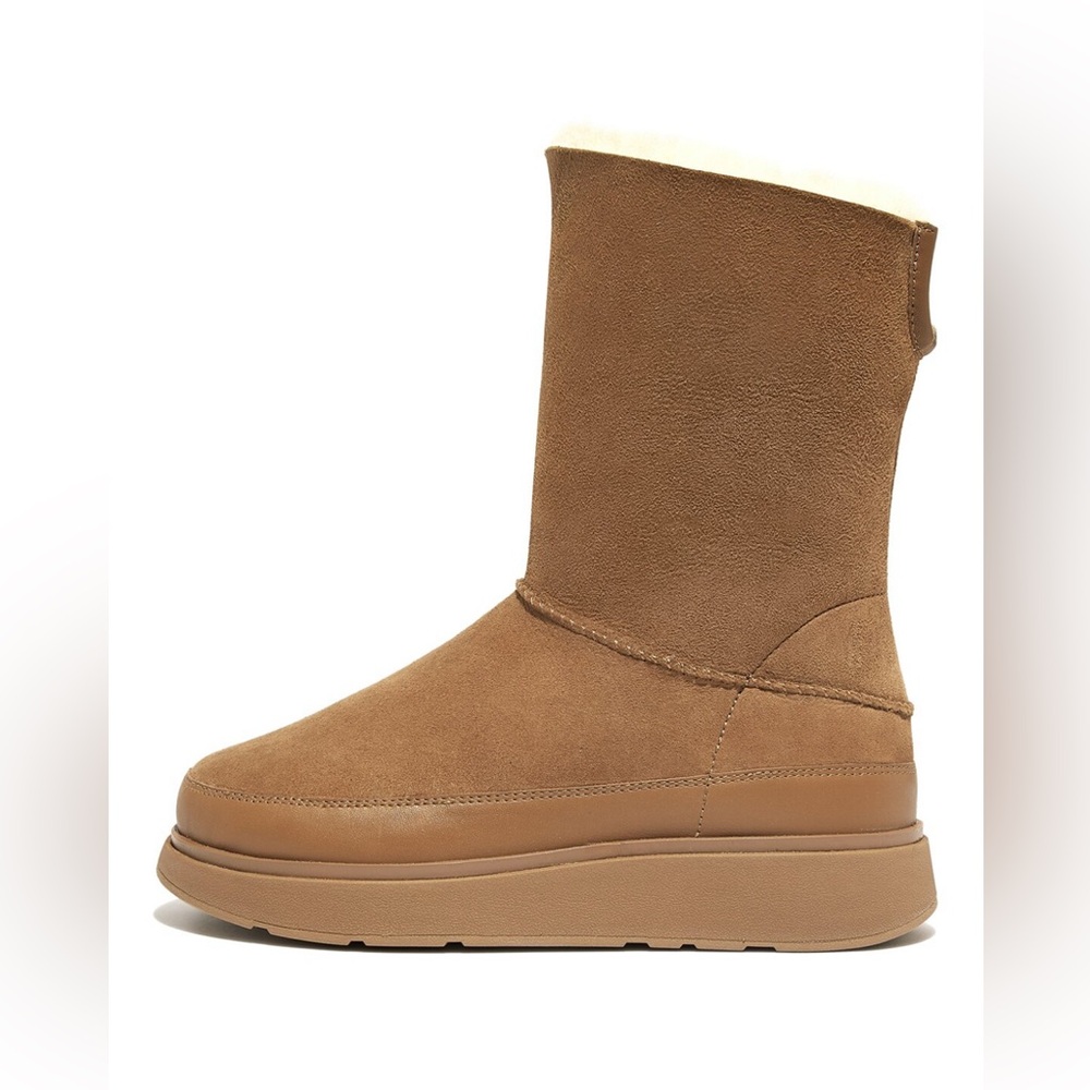 Fitflop - Women's Gen-FF Short Double-Faced Shearling Boots
